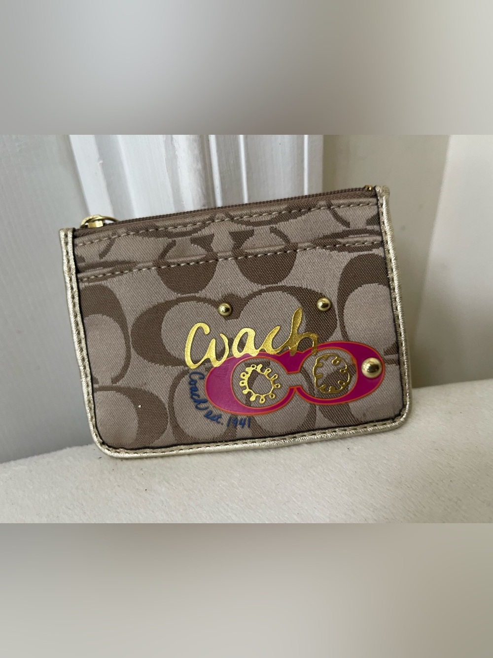 Coach Signature Canvas cardholder - Picture 9 of 9